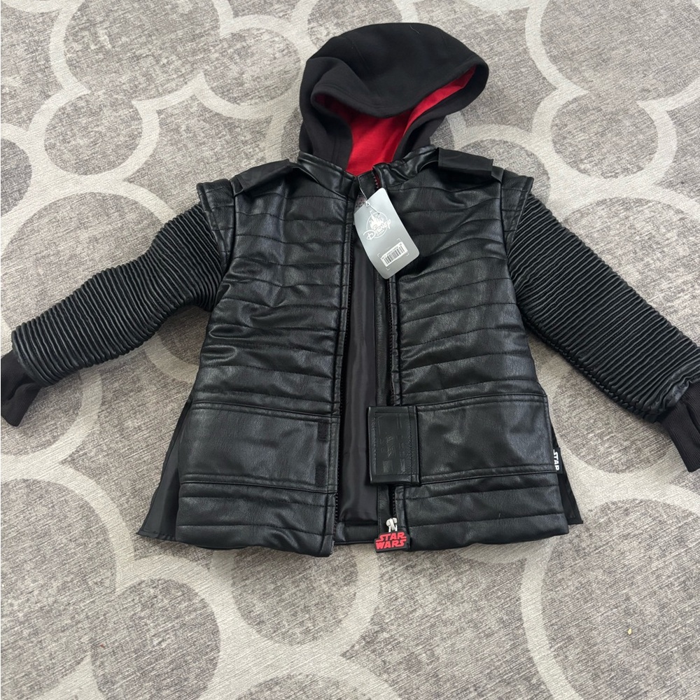 Disney Black and Red Hooded Kids Jacket